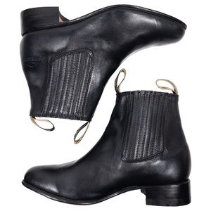 NWOT Innovation Black Nappa Leather Chelsea Western Boots Womens MEX 27 US 10